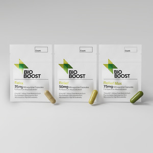 
                  
                    BIOBOOST Relief MAX 75mg Mitragynine
                  
                